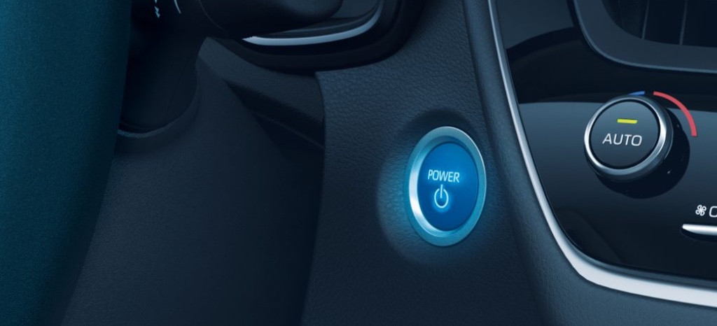 Push start button of a plug-in hybrid