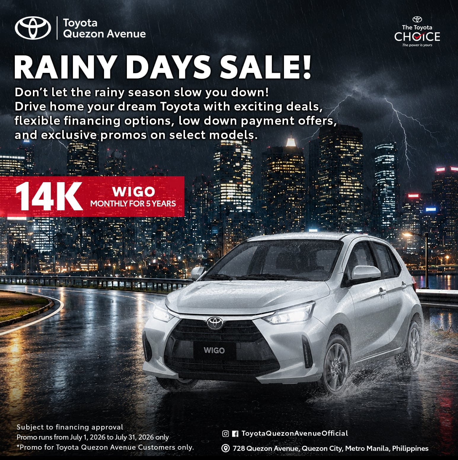 Rainy Days Sale!