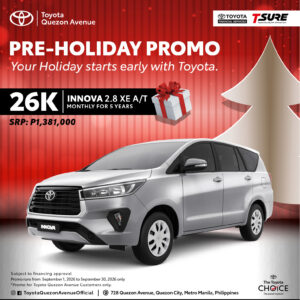26K | INNOVA 2.8 XE A/T — MONTHLY FOR 5 YEARS