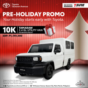 10K | TAMARAW 2.4 GL UTILITY VAN — DOWNPAYMENT