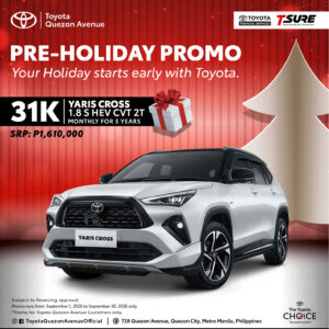 31K | YARIS CROSS 1.8 S HEV CVT 2T — MONTHLY FOR 5 YEARS